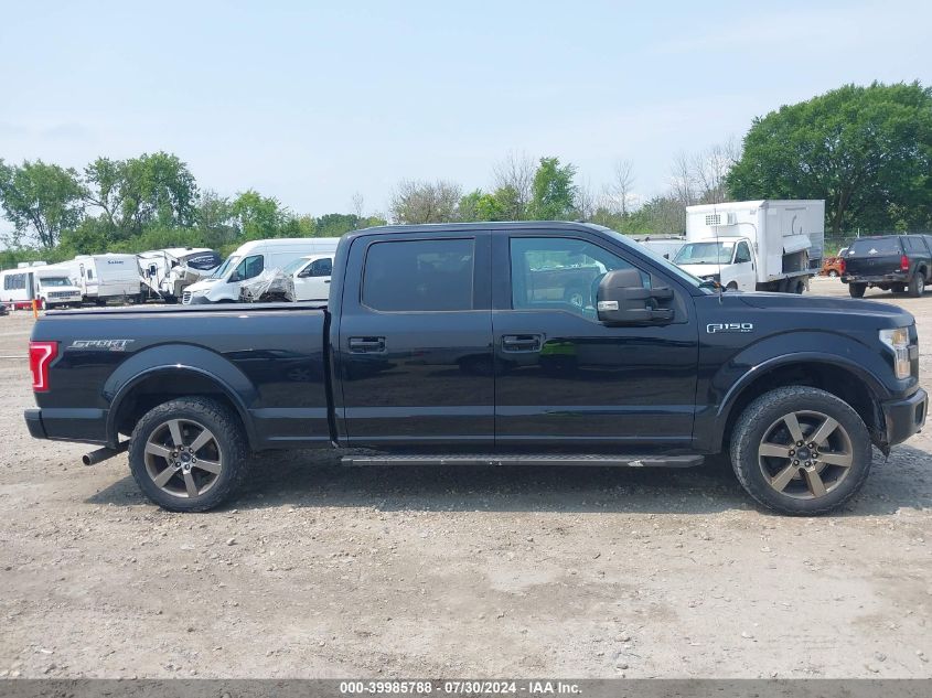 2016 Ford F-150 Supercrew VIN: 1FTFW1EF7GFA01956 Lot: 39985788