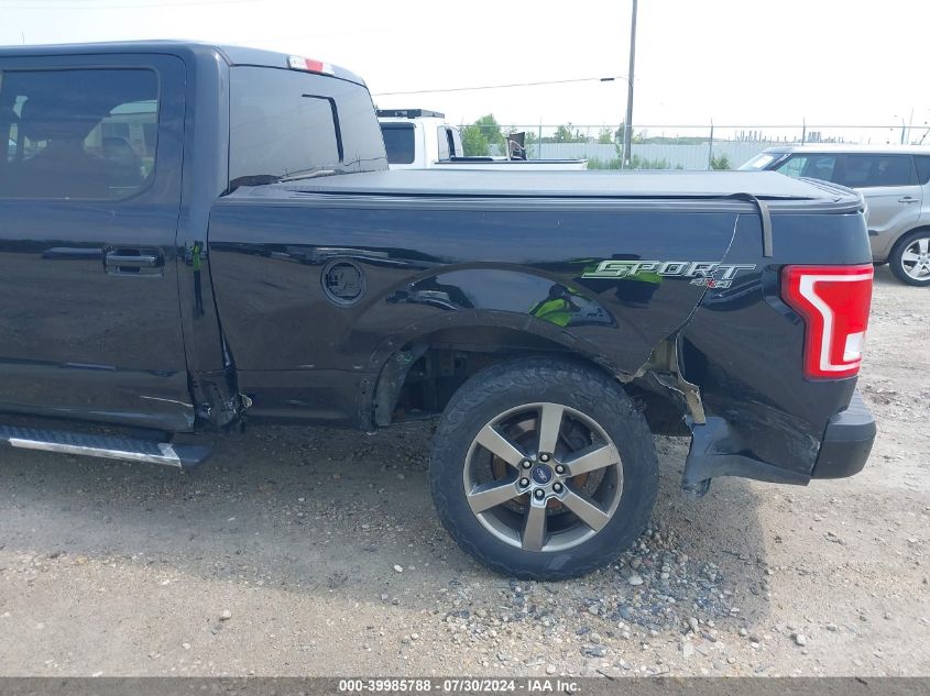 2016 Ford F-150 Supercrew VIN: 1FTFW1EF7GFA01956 Lot: 39985788