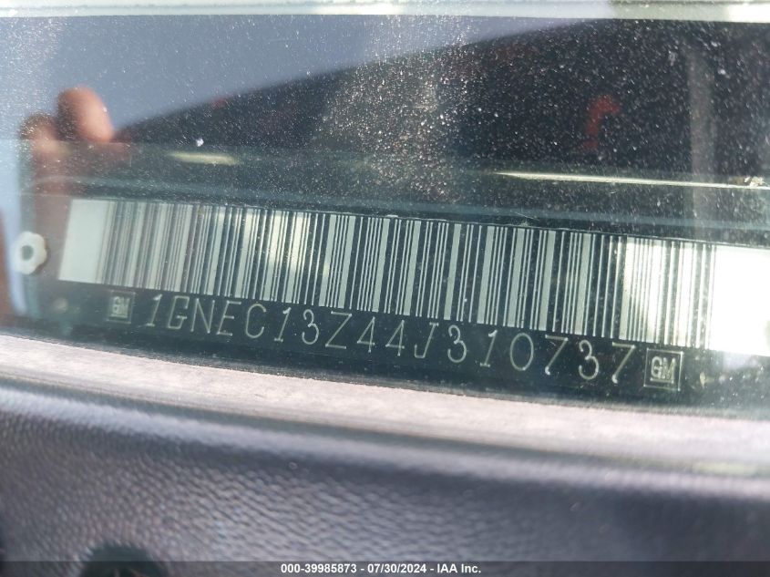 2004 Chevrolet Tahoe Lt VIN: 1GNEC13Z44J310737 Lot: 39985873