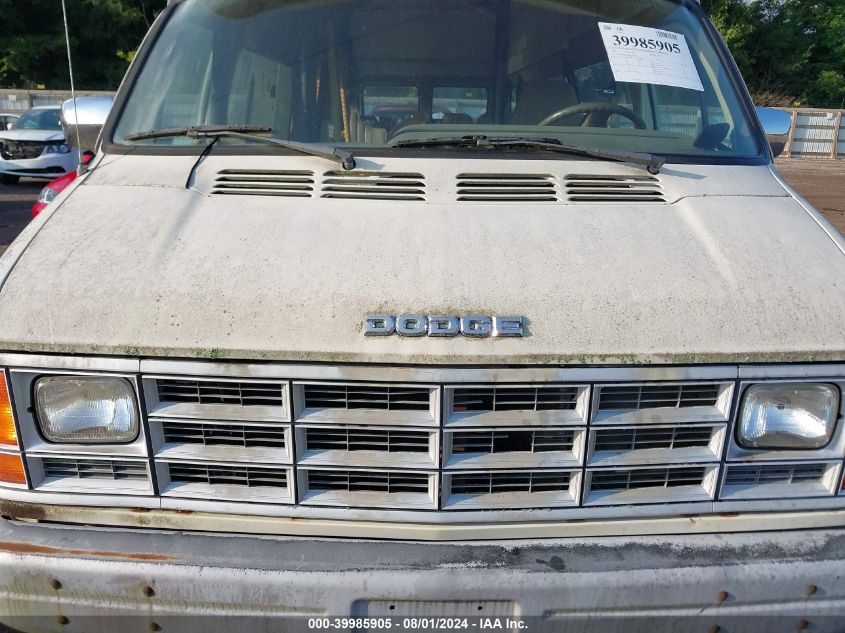 1992 Dodge Ram Van B350 VIN: 2B7KB31Z1NK147581 Lot: 39985905