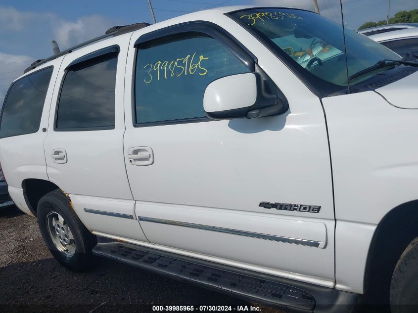 2001 Chevrolet Tahoe K1500 VIN: 1GNEK13T11R147444 Lot: 39985965
