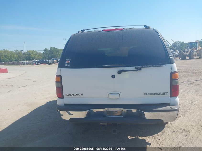 2001 Chevrolet Tahoe K1500 VIN: 1GNEK13T11R147444 Lot: 39985965