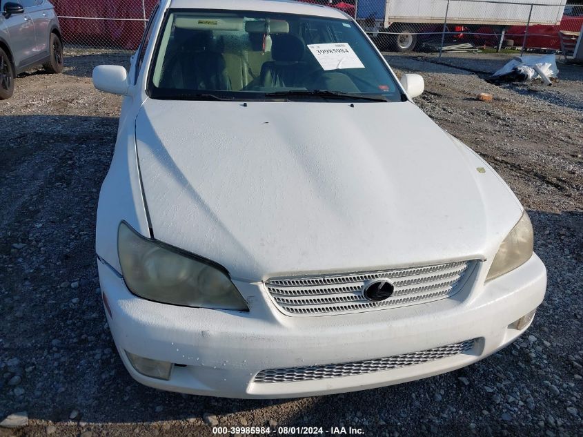 2001 Lexus Is 300 VIN: JTHBD182210025135 Lot: 39985984