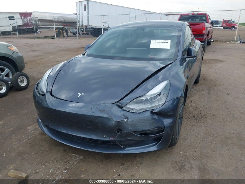 2022 Tesla Model 3 Rear-Wheel Drive VIN: 5YJ3E1EA1NF340532 Lot: 39986000