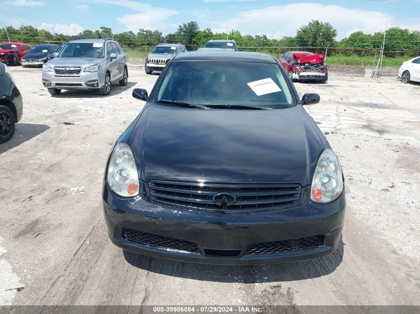 2006 Infiniti G35X VIN: JNKCV51F86M616494 Lot: 39986084