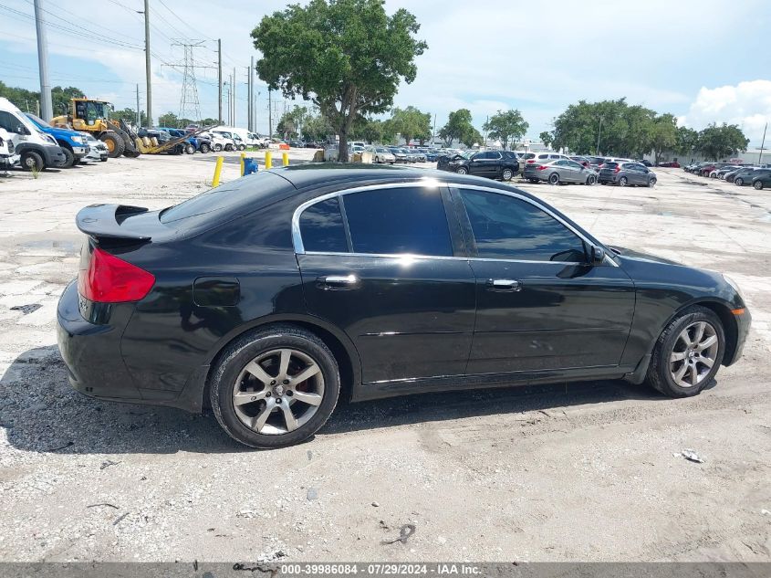 2006 Infiniti G35X VIN: JNKCV51F86M616494 Lot: 39986084