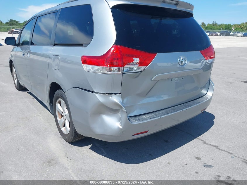 2012 Toyota Sienna Le V6 8 Passenger VIN: 5TDKK3DC0CS207708 Lot: 39986093
