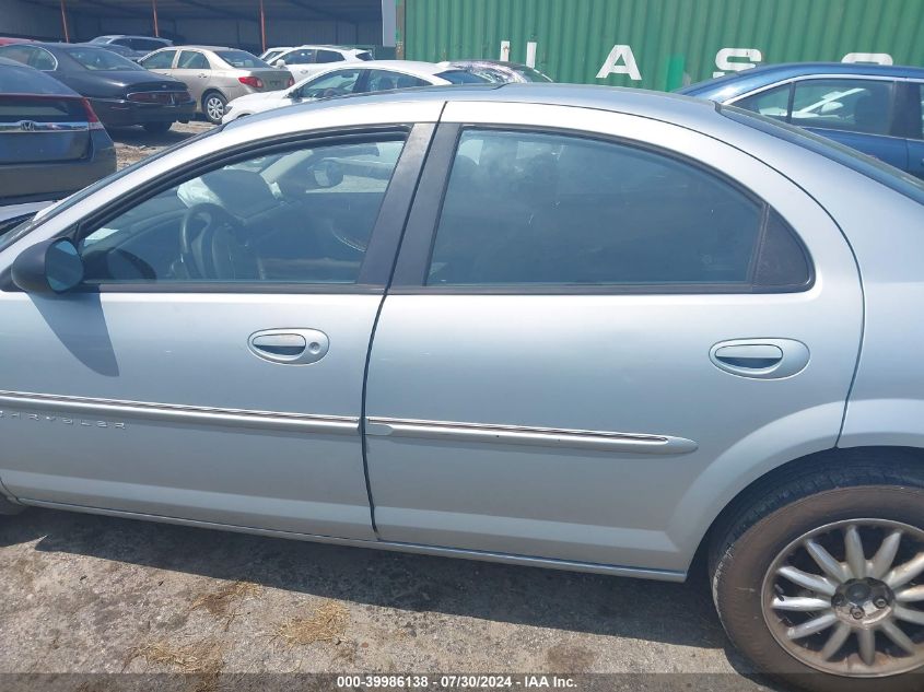 2001 Chrysler Sebring Lxi VIN: 1C3EL56U11N730559 Lot: 39986138