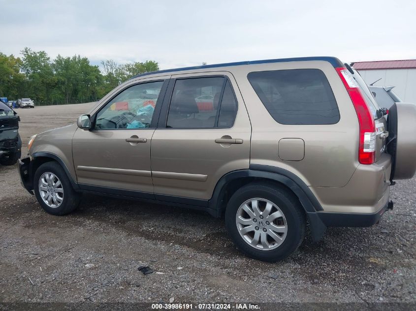 2006 Honda Cr-V Se VIN: JHLRD78946C025467 Lot: 39986191