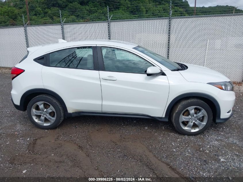 2016 Honda Hr-V Lx VIN: 3CZRU6H35GM705682 Lot: 39986225