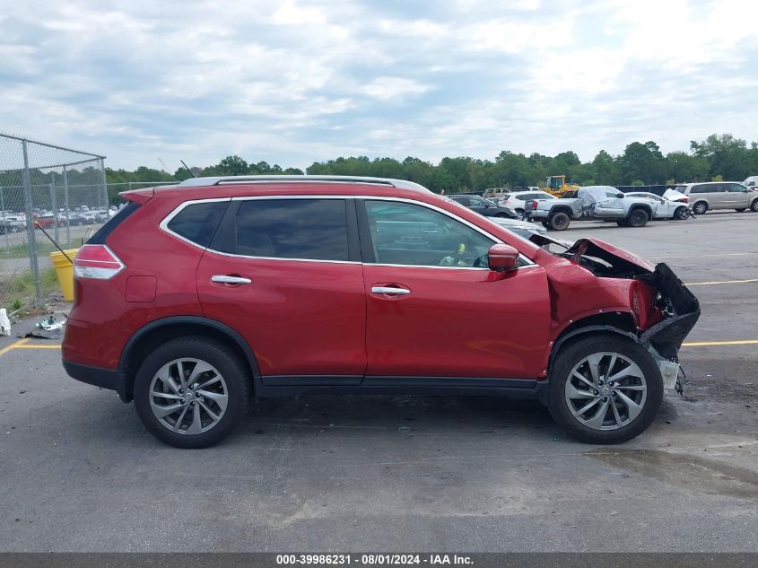 2015 Nissan Rogue Sl VIN: 5N1AT2MVXFC825074 Lot: 39986231