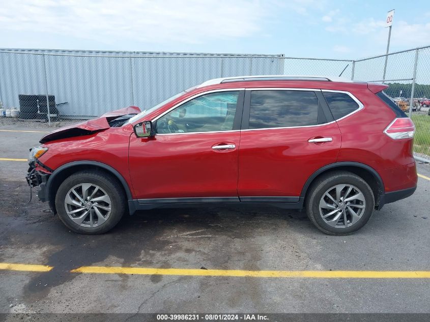 2015 Nissan Rogue Sl VIN: 5N1AT2MVXFC825074 Lot: 39986231