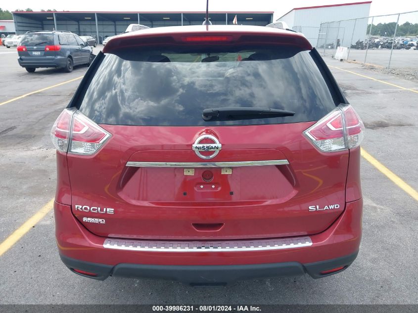 2015 Nissan Rogue Sl VIN: 5N1AT2MVXFC825074 Lot: 39986231