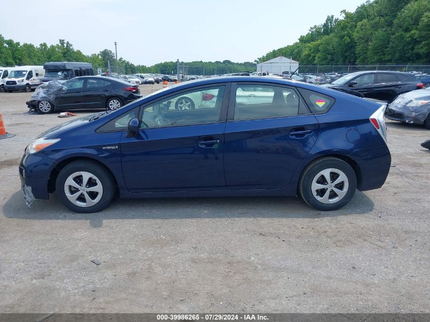 2013 Toyota Prius Three VIN: JTDKN3DU1D1727091 Lot: 39986265