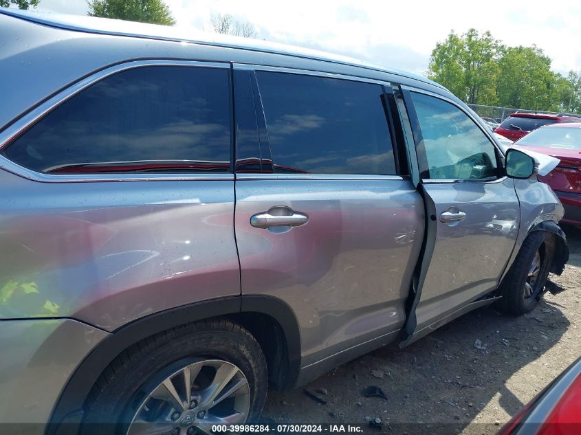 2015 Toyota Highlander Xle V6 VIN: 5TDJKRFH9FS197854 Lot: 39986284