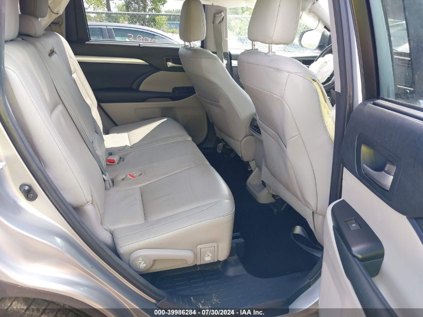 2015 Toyota Highlander Xle V6 VIN: 5TDJKRFH9FS197854 Lot: 39986284