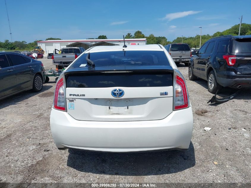 2013 Toyota Prius VIN: JTDKN3DUXD5587308 Lot: 39986295