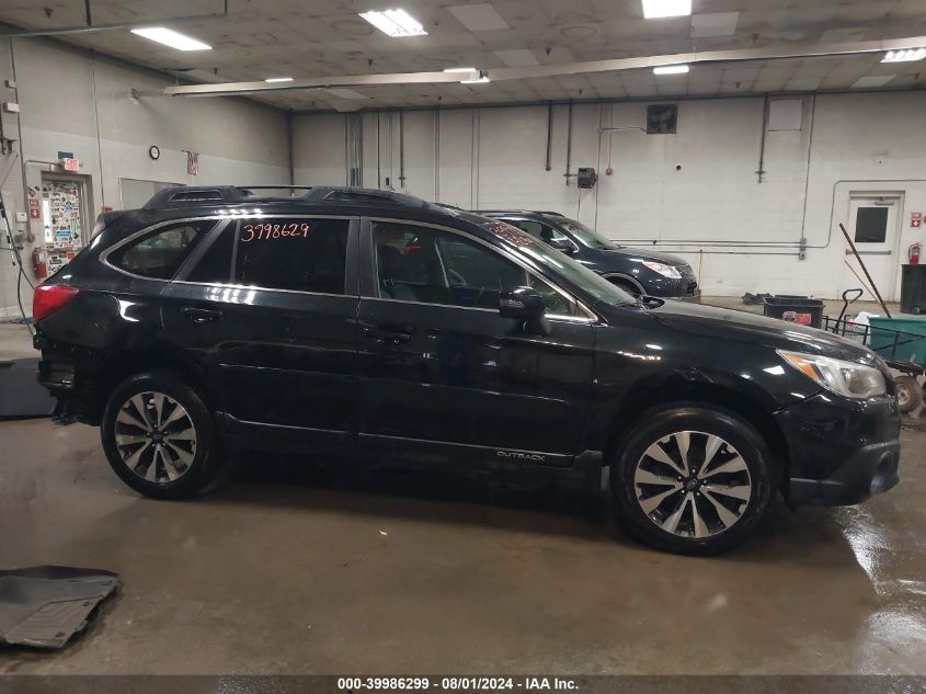 2015 Subaru Outback 2.5I Limited VIN: 4S4BSAJC6F3309055 Lot: 39986299