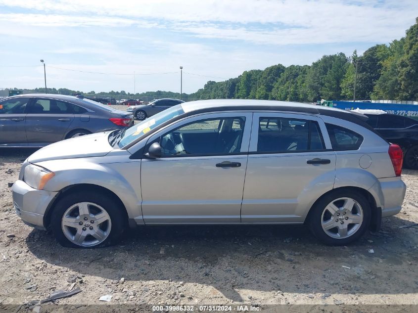 2008 Dodge Caliber Sxt VIN: 1B3HB48B48D510223 Lot: 39986332