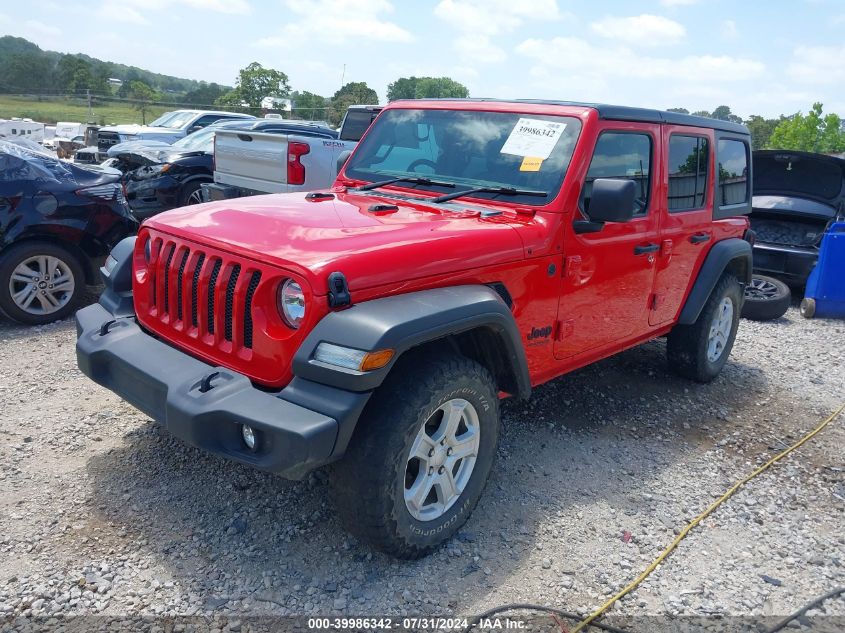 2022 JEEP WRANGLER UNLIMITED SPORT RHD 4X4 - 1C4HJXKN4NW160128