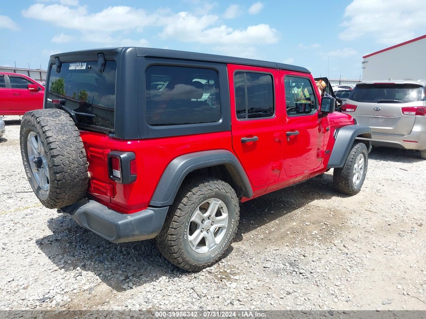 2022 JEEP WRANGLER UNLIMITED SPORT RHD 4X4 - 1C4HJXKN4NW160128