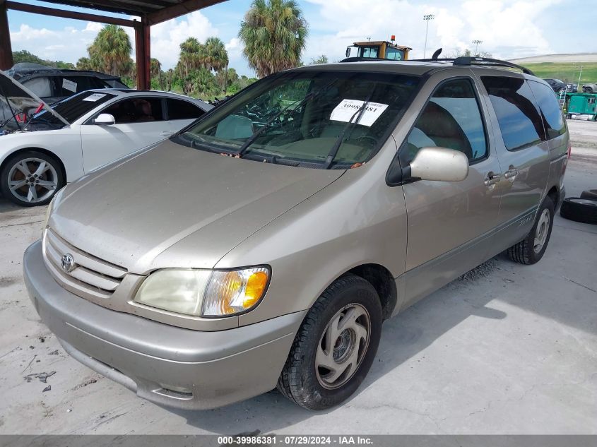 2002 Toyota Sienna Xle VIN: 4T3ZF13C82U480076 Lot: 39986381