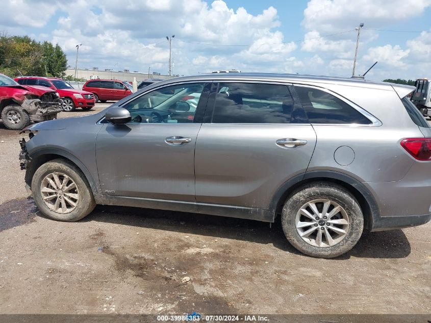 2019 Kia Sorento 3.3L Lx VIN: 5XYPGDA55KG508375 Lot: 39986383