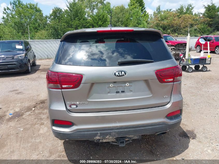 2019 Kia Sorento 3.3L Lx VIN: 5XYPGDA55KG508375 Lot: 39986383