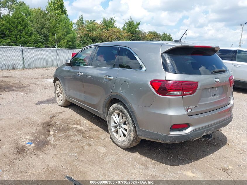 2019 Kia Sorento 3.3L Lx VIN: 5XYPGDA55KG508375 Lot: 39986383