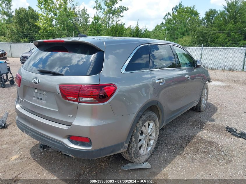 2019 Kia Sorento 3.3L Lx VIN: 5XYPGDA55KG508375 Lot: 39986383