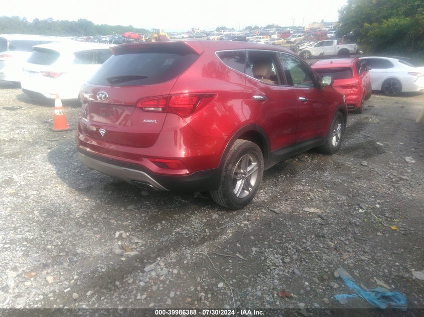 VIN 5XYZT3LB3HG404459 2017 HYUNDAI SANTA FE SPORT 2.4L