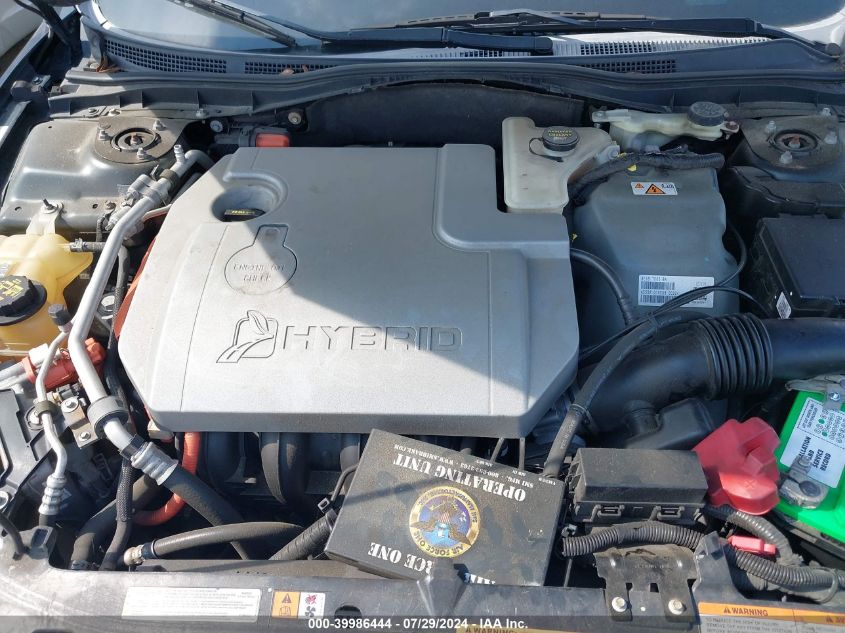 2010 Ford Fusion Hybrid VIN: 3FADP0L32AR164120 Lot: 39986444