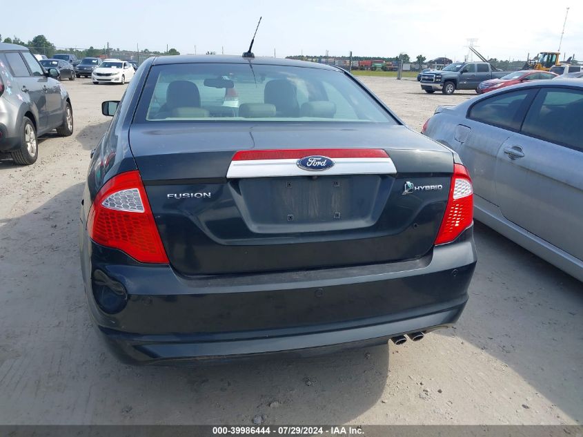 2010 Ford Fusion Hybrid VIN: 3FADP0L32AR164120 Lot: 39986444