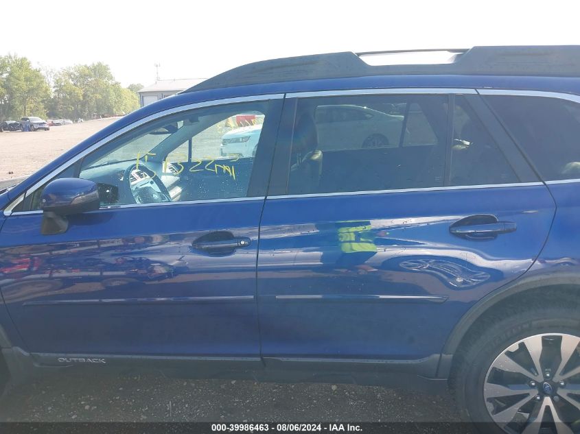 2016 Subaru Outback 3.6R Limited VIN: 4S4BSENC4G3335754 Lot: 39986463