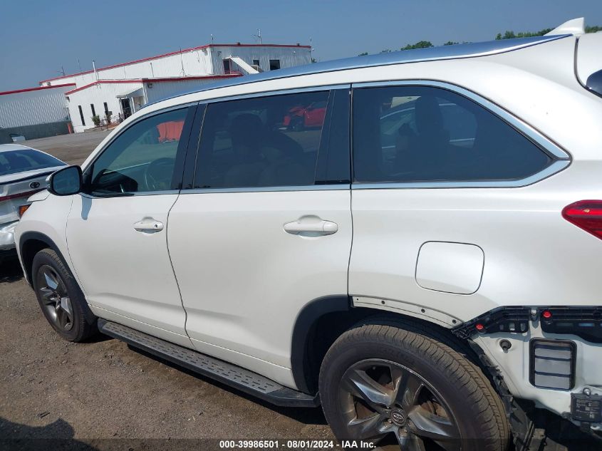 2018 Toyota Highlander Limited/Ltd Platinum VIN: 5TDDZRFH9JS801923 Lot: 39986501