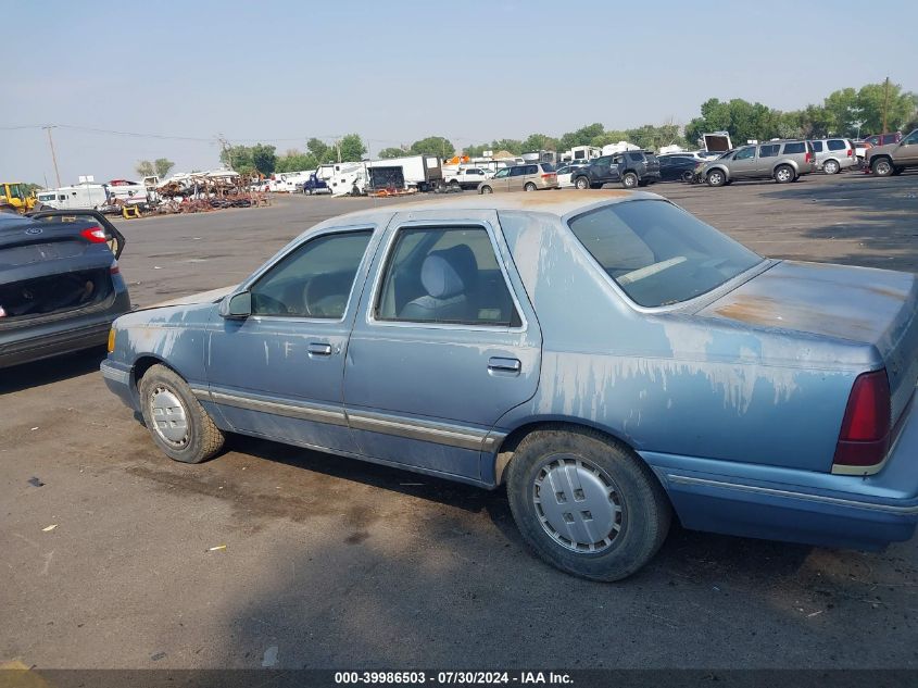 1986 Mercury Topaz VIN: 1MPBT75X9GK618305 Lot: 39986503