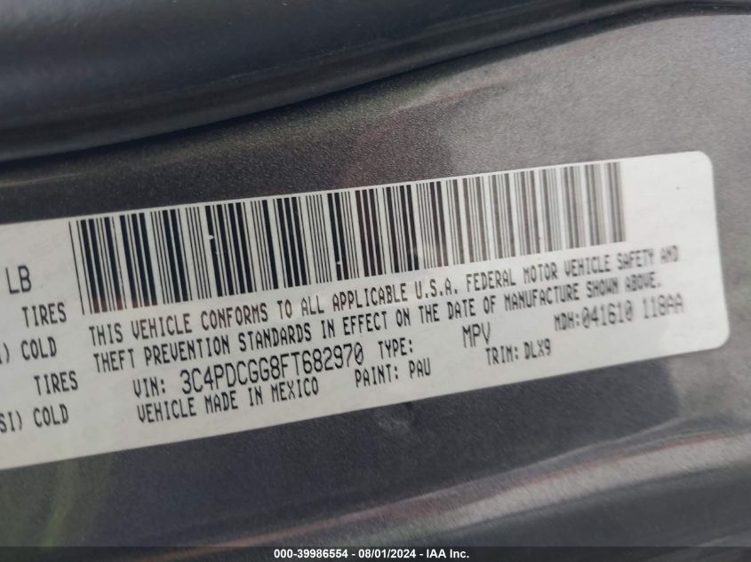 3C4PDCGG8FT682970 2015 Dodge Journey Crossroad