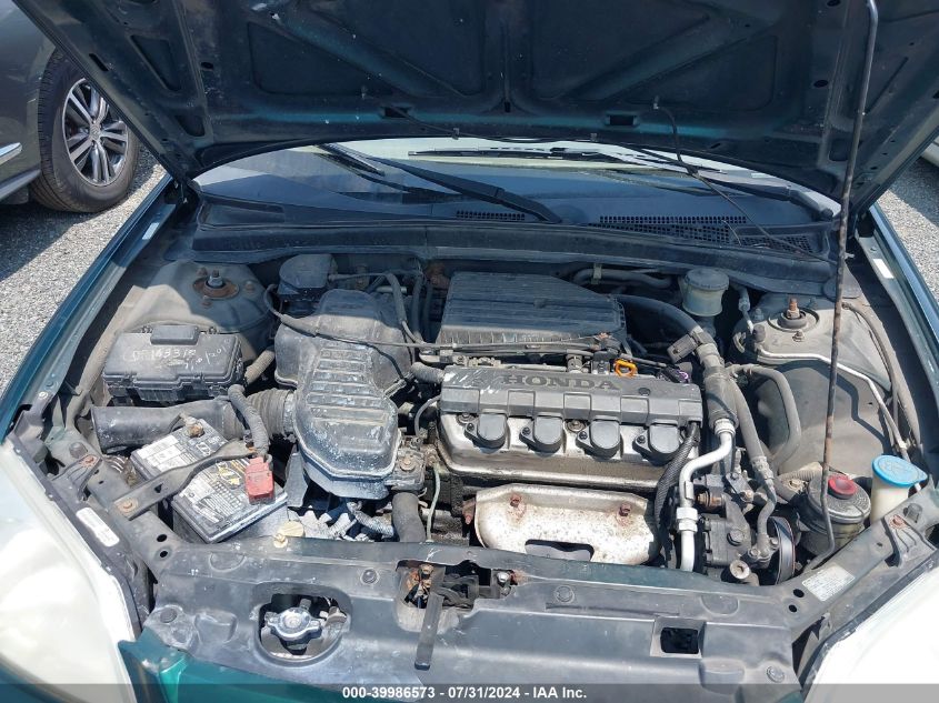 2001 Honda Civic Lx VIN: 2HGES16591H515716 Lot: 39986573