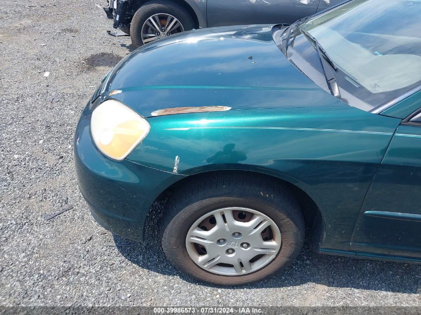 2001 Honda Civic Lx VIN: 2HGES16591H515716 Lot: 39986573