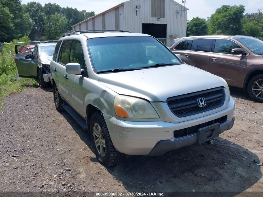 2003 Honda Pilot Ex-L VIN: 2HKYF18613H509506 Lot: 39986582