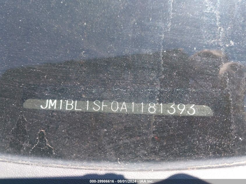 2010 Mazda 3 I VIN: JM1BL1SF0A1181393 Lot: 39986616