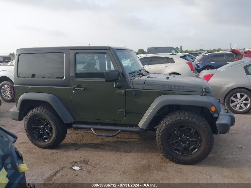 2015 Jeep Wrangler Willys Wheeler VIN: 1C4AJWAG4FL713846 Lot: 39986712