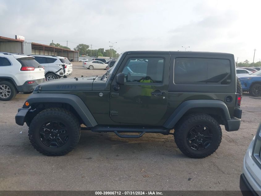 2015 Jeep Wrangler Willys Wheeler VIN: 1C4AJWAG4FL713846 Lot: 39986712