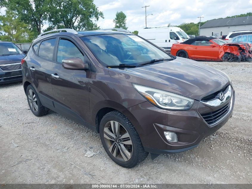 2015 Hyundai Tucson Limited VIN: KM8JU3AG2FU987350 Lot: 39986744