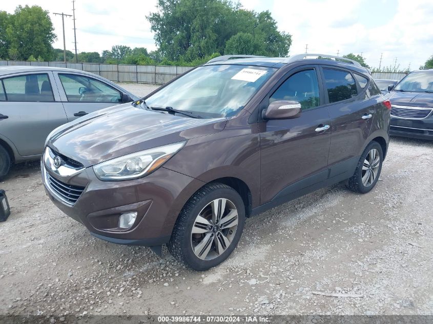 2015 Hyundai Tucson Limited VIN: KM8JU3AG2FU987350 Lot: 39986744