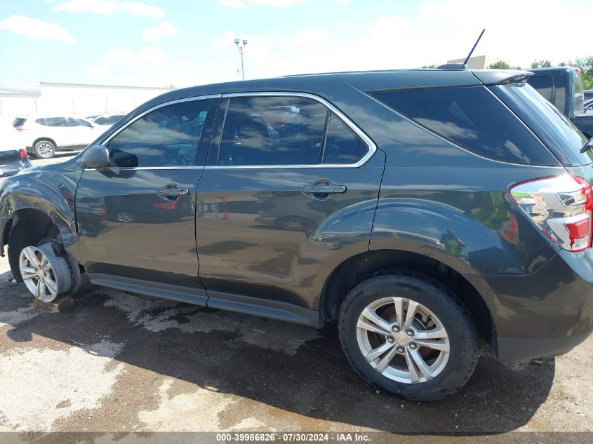 2017 Chevrolet Equinox Ls VIN: 2GNALBEK4H1519142 Lot: 39986826