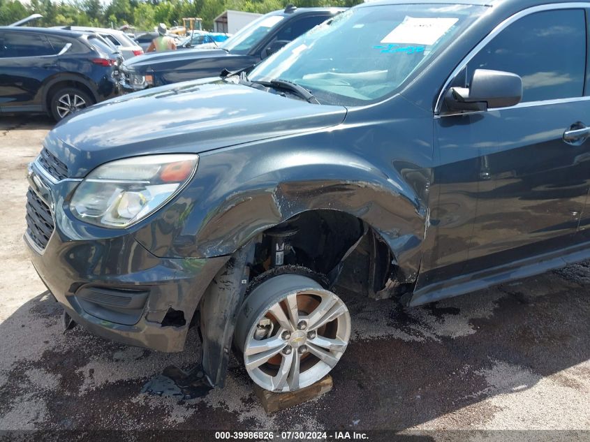 2017 Chevrolet Equinox Ls VIN: 2GNALBEK4H1519142 Lot: 39986826