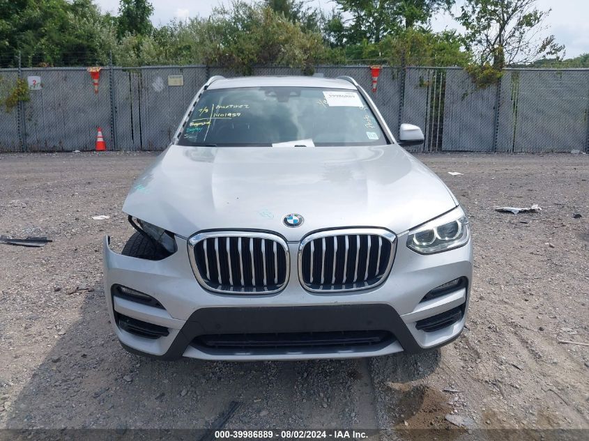 2021 BMW X3 xDrive30I VIN: 5UXTY5C01M9F05689 Lot: 39986889