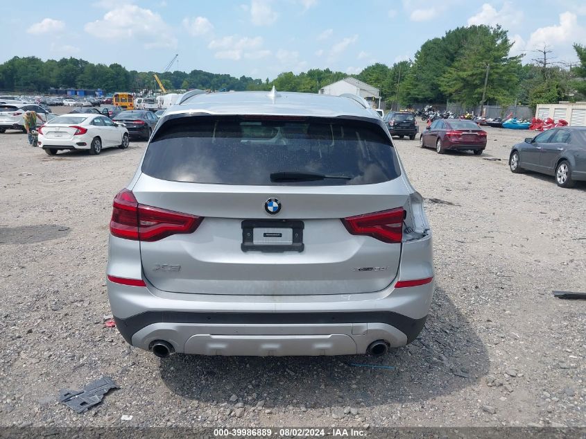 2021 BMW X3 xDrive30I VIN: 5UXTY5C01M9F05689 Lot: 39986889