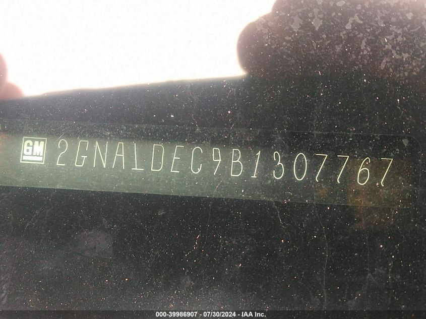 2011 Chevrolet Equinox 1Lt VIN: 2GNALDEC9B1307767 Lot: 39986907